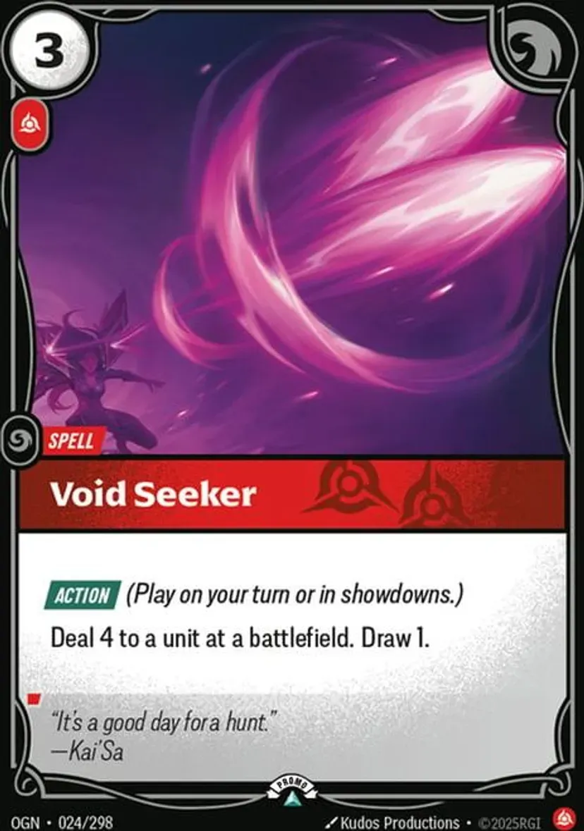 Void Seeker OGN-024-p-NN Foil Riftbound card
