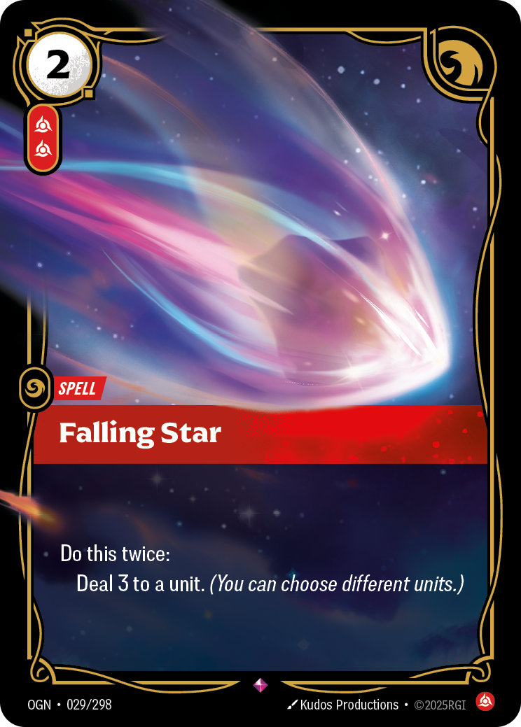 Falling Star OGN-029/298 Normal Riftbound card
