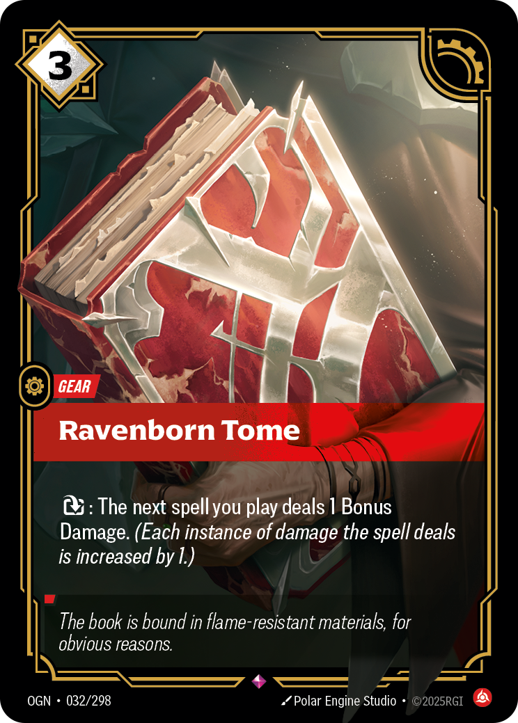 Ravenborn Tome OGN-032/298 Normal Riftbound card