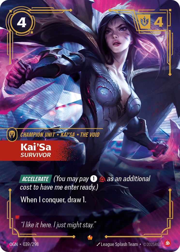Kai'Sa, Survivor OGN-039/298 Normal Riftbound card