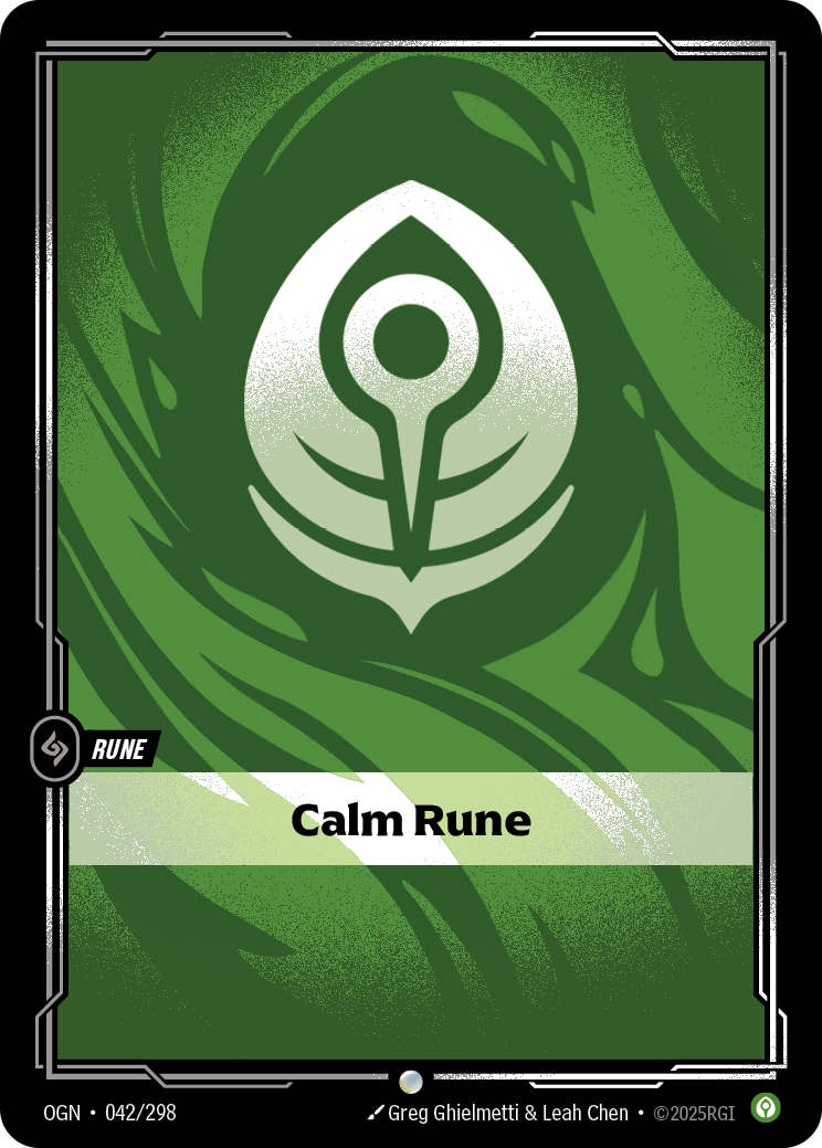 Calm Rune OGN-042/298 Normal Riftbound card