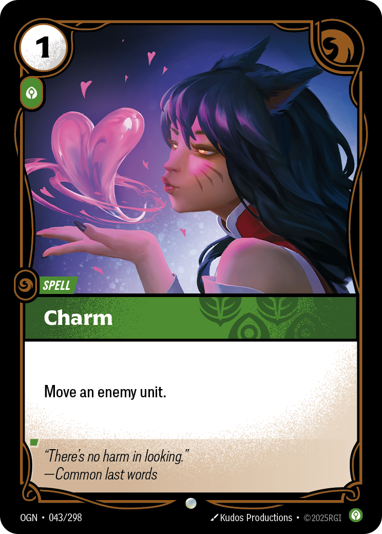 Charm OGN-043/298 Normal Riftbound card