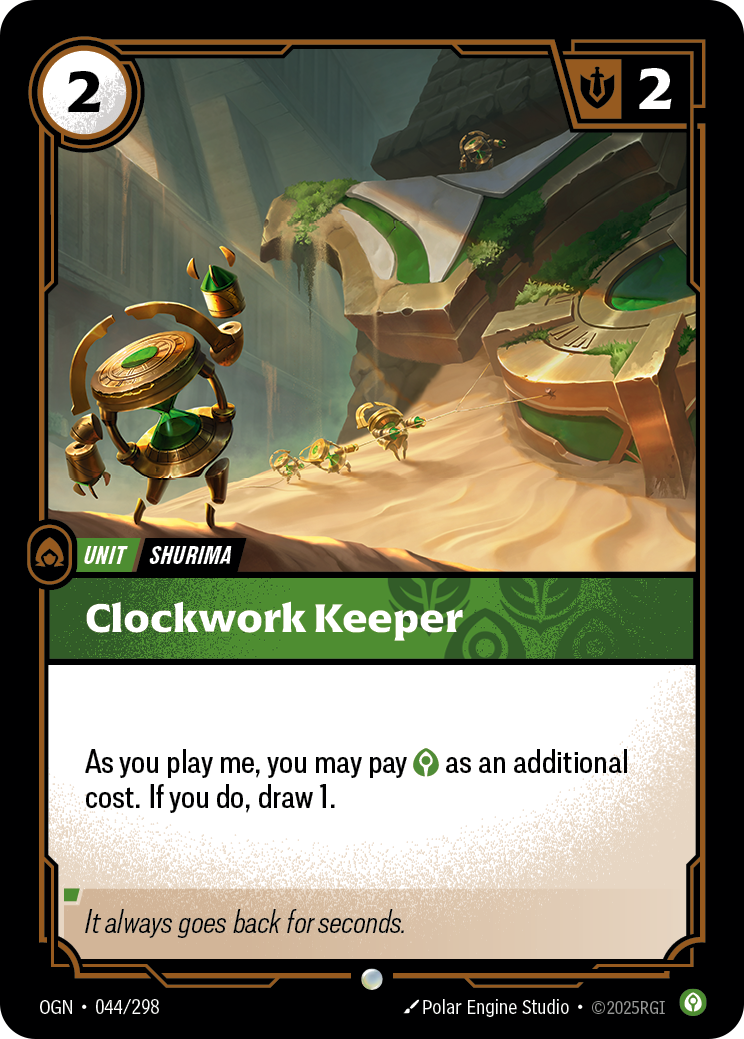 Clockwork Keeper OGN-044/298 Normal Riftbound card