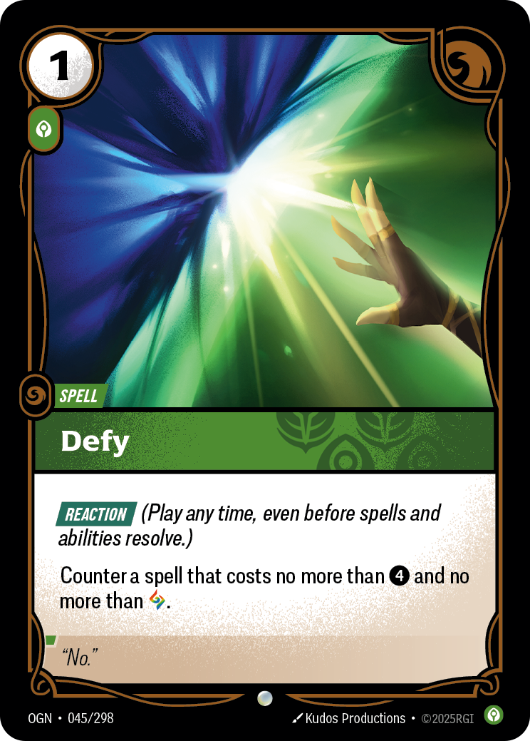 Defy OGN-045/298 Normal Riftbound card
