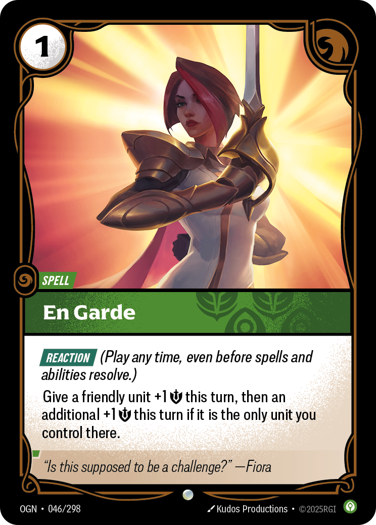 En Garde OGN-046/298 Normal Riftbound card