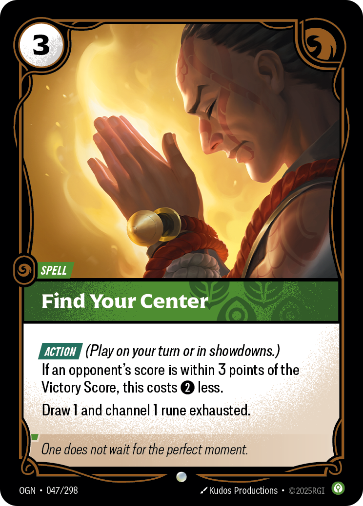 Find Your Center OGN-047/298 Normal Riftbound card