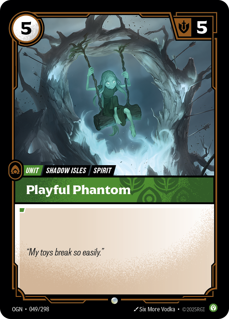 Playful Phantom OGN-049/298 Normal Riftbound card