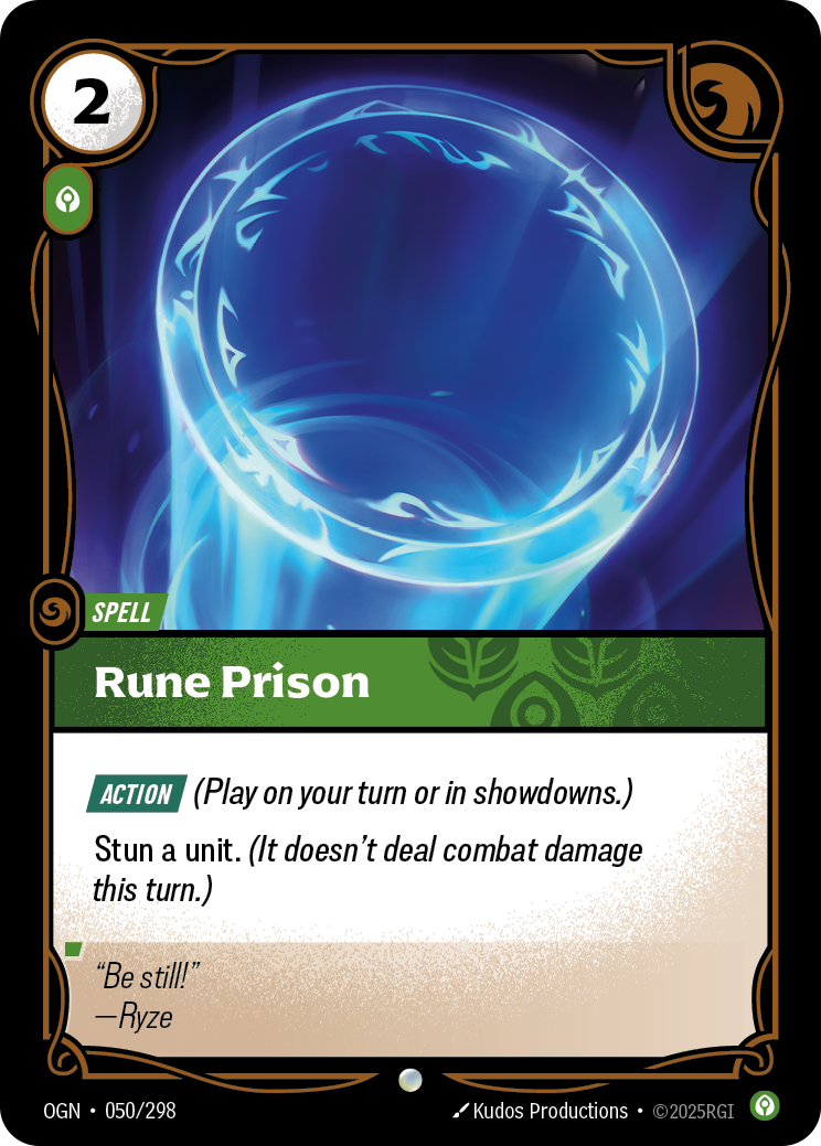Rune Prison OGN-050/298 Normal Riftbound card