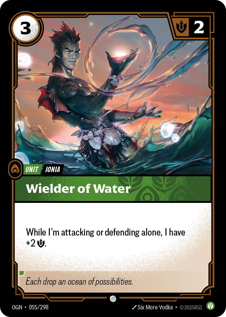 Wielder of Water OGN-055/298 Normal Riftbound card