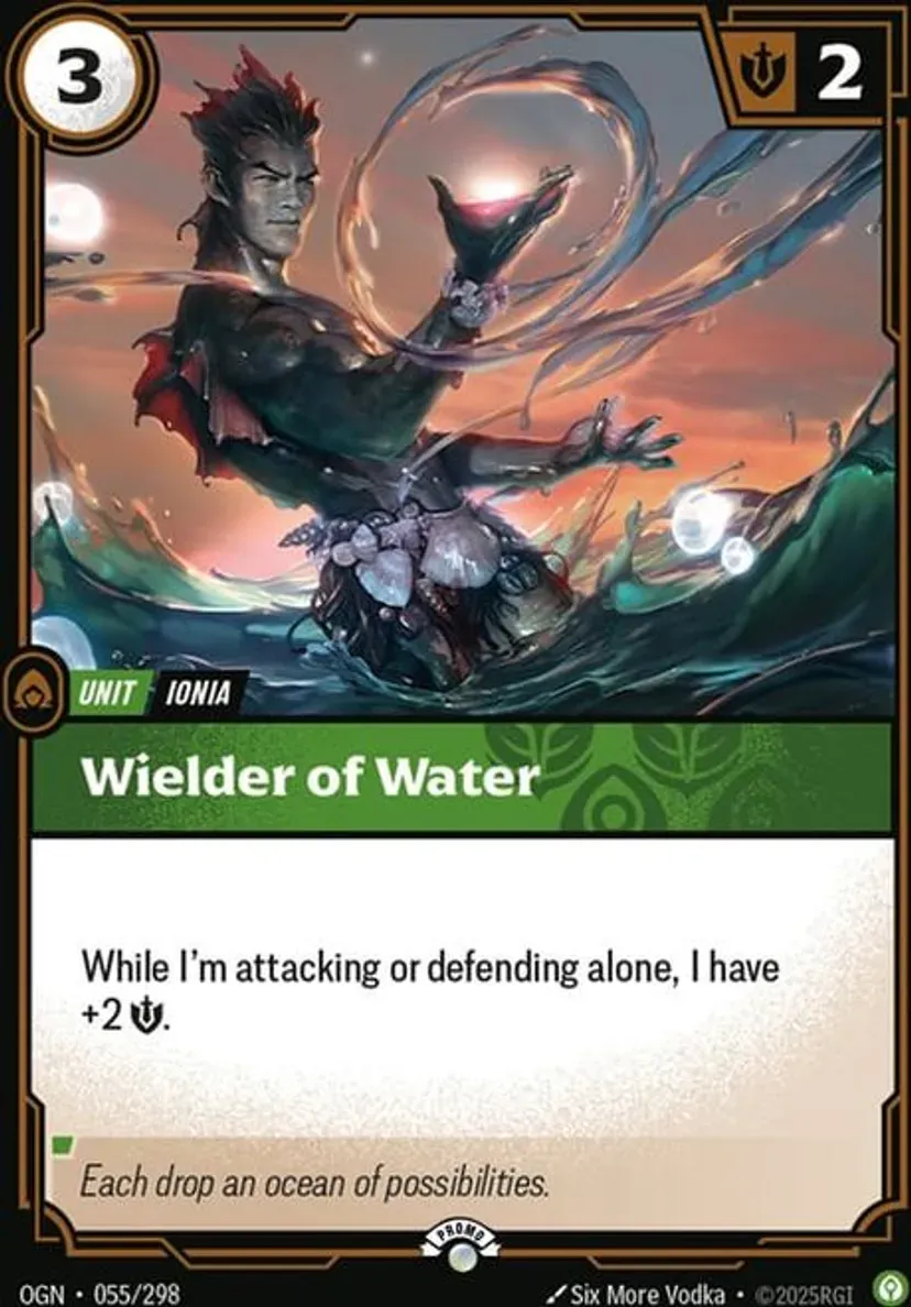 Wielder of Water OGN-055-p-NN Foil Riftbound card