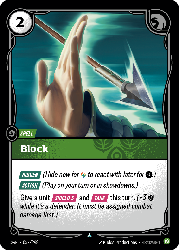 Block OGN-057/298 Normal Riftbound card