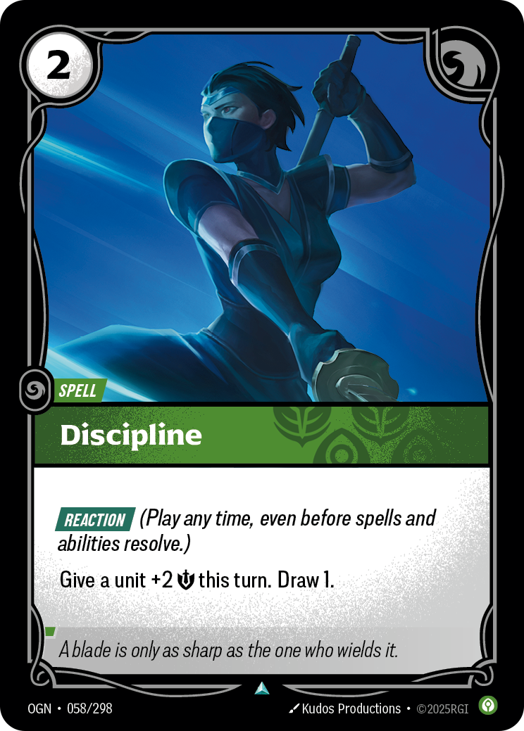 Discipline OGN-058/298 Normal Riftbound card