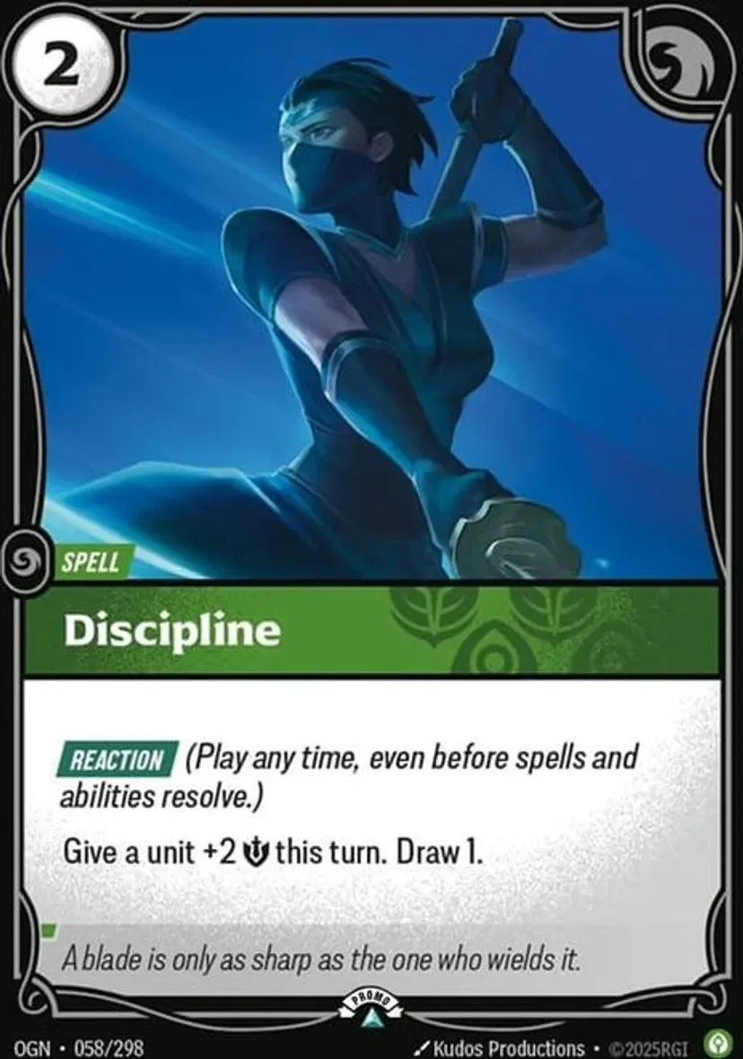 Discipline OGN-058-p-NN Foil Riftbound card