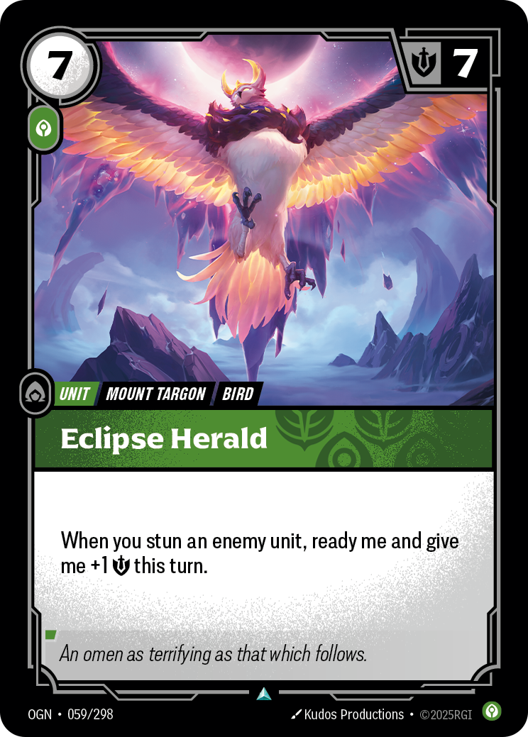 Eclipse Herald OGN-059/298 Normal Riftbound card