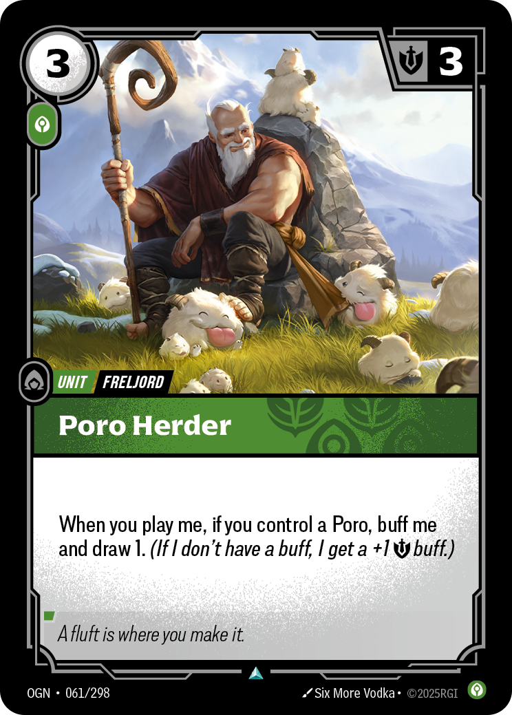 Poro Herder OGN-061/298 Normal Riftbound card