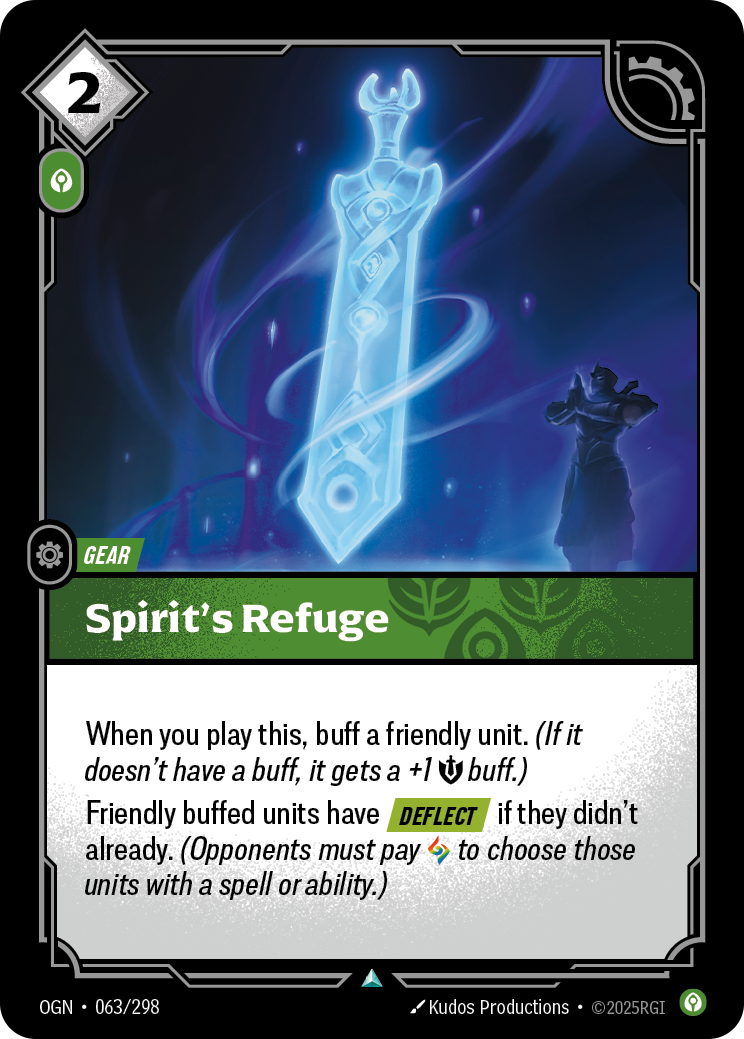 Spirit's Refuge OGN-063/298 Normal Riftbound card