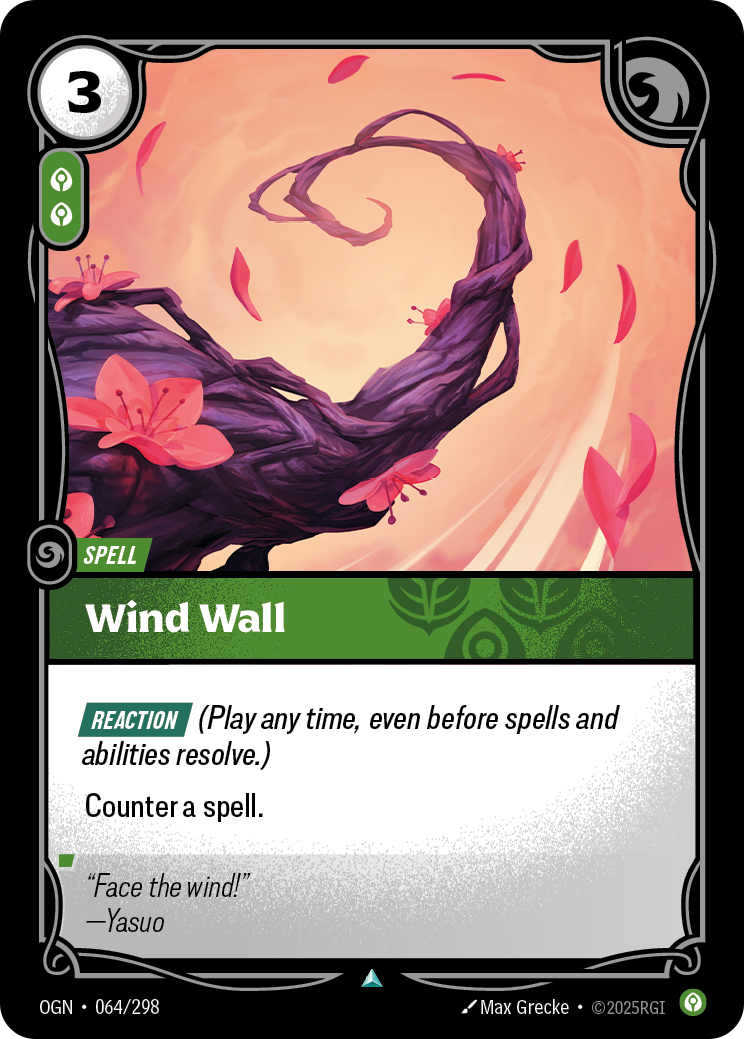Wind Wall OGN-064/298 Normal Riftbound card