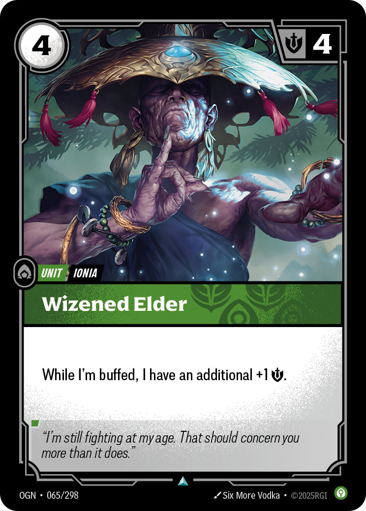 Wizened Elder OGN-065/298 Normal Riftbound card