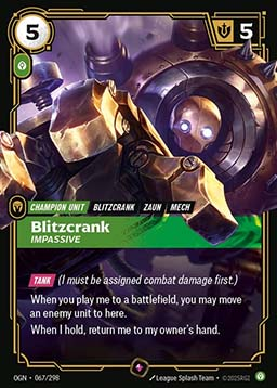 Blitzcrank, Impassive OGN-067/298-P Foil Riftbound card