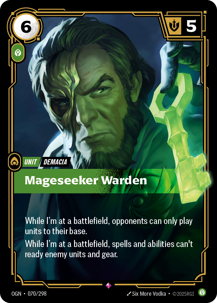 Mageseeker Warden OGN-070/298 Normal Riftbound card