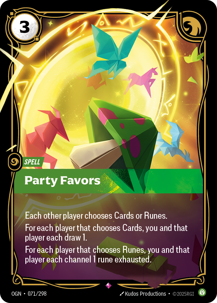 Party Favors OGN-071/298 Normal Riftbound card