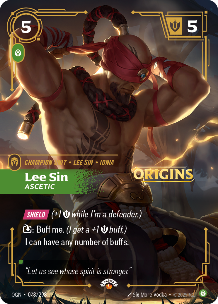 Lee Sin, Ascetic OGN-078 · Normal Foil