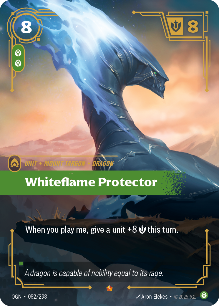 Whiteflame Protector OGN-082/298 Normal Riftbound card
