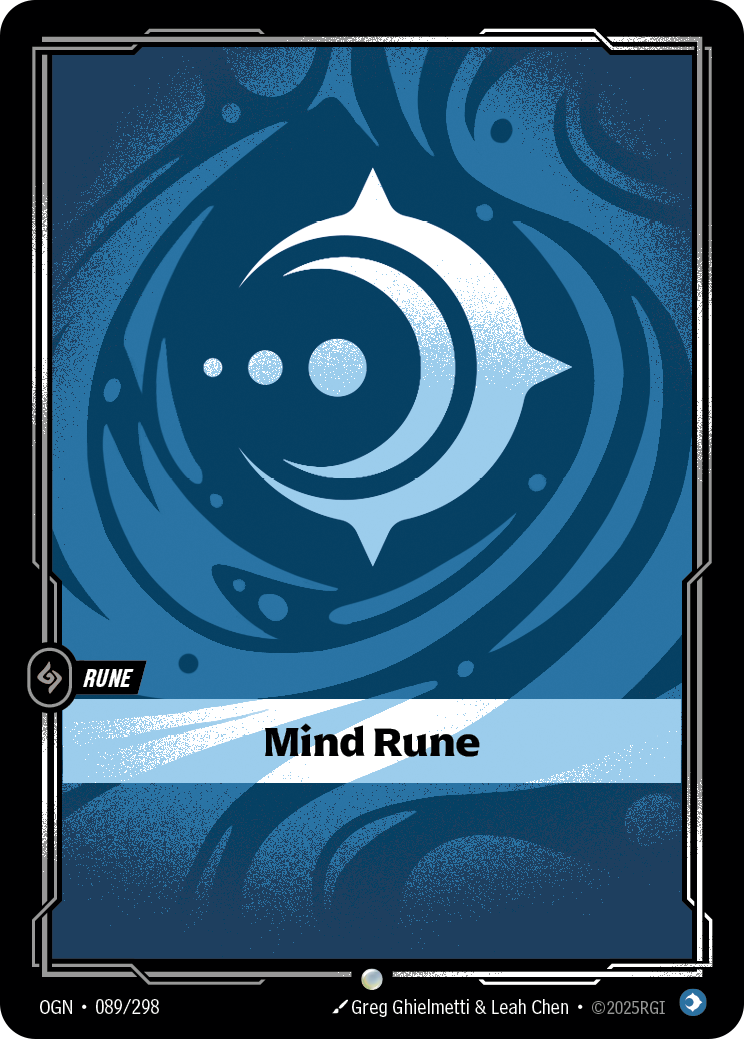 Mind Rune OGN-089/298 Normal Riftbound card