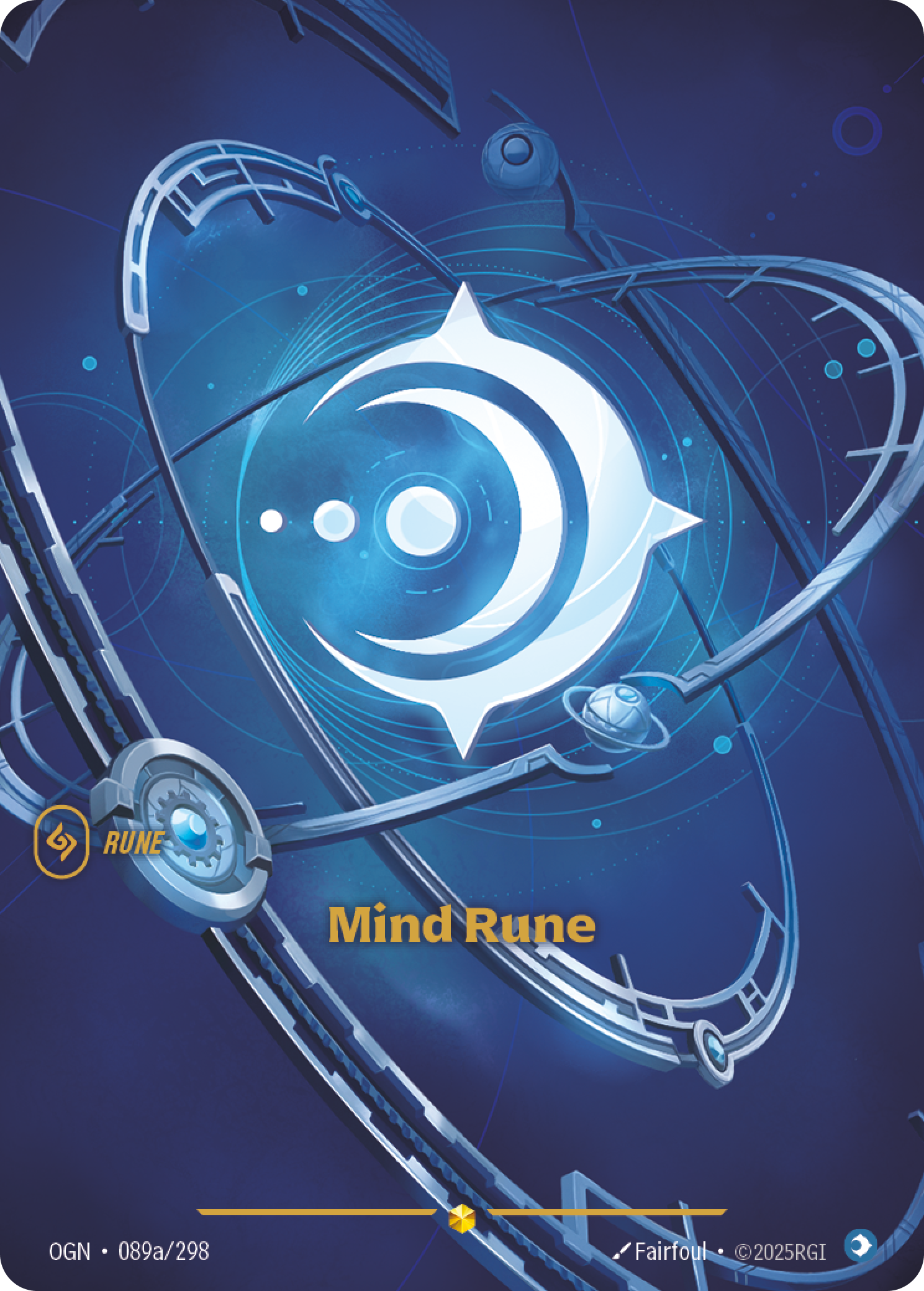 Mind Rune OGN-089a/298 Alternate Art Riftbound card