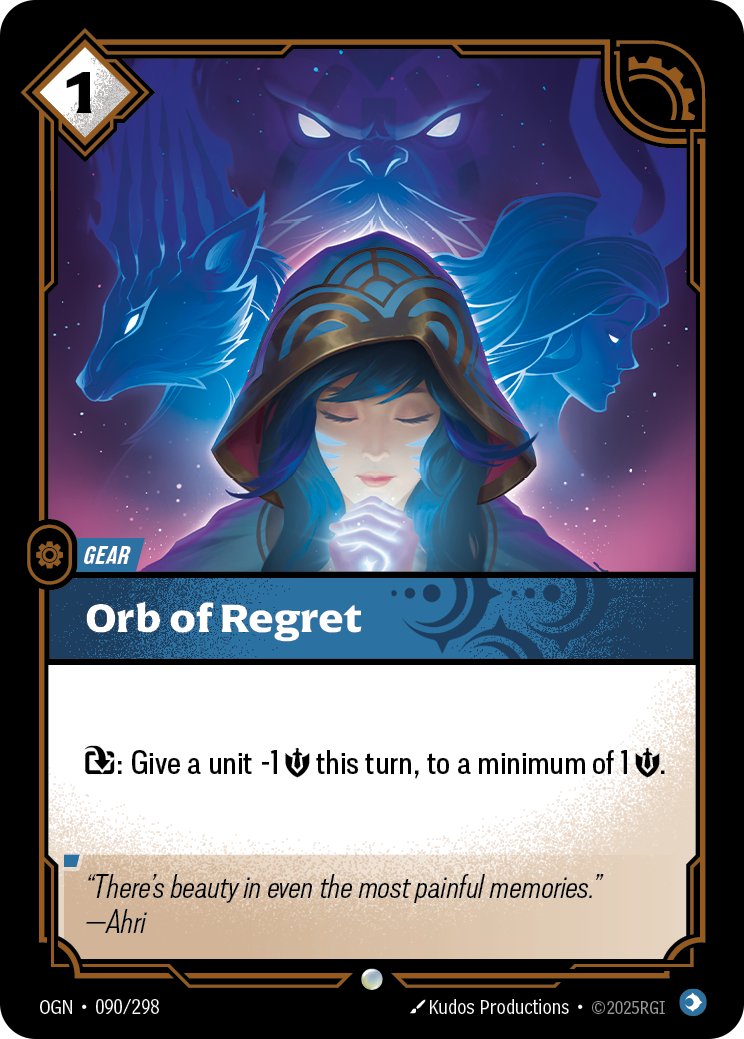 Orb of Regret OGN-090/298 Normal Riftbound card