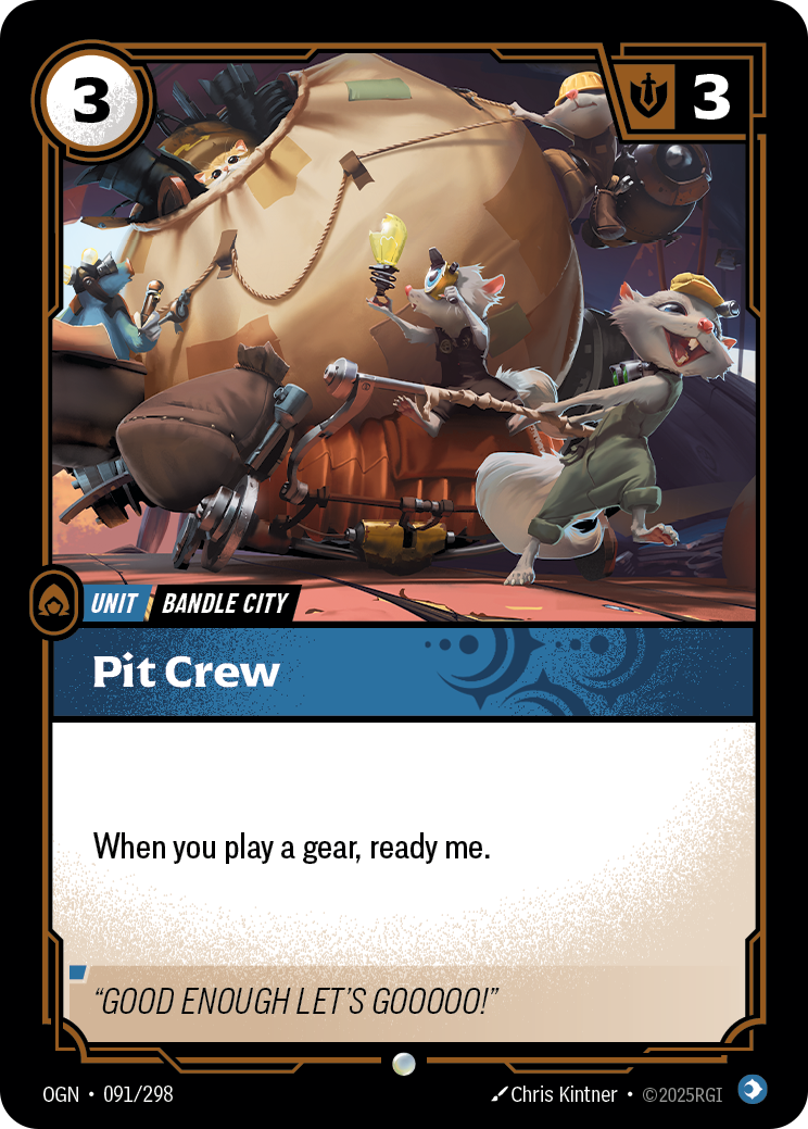 Pit Crew OGN-091/298 Normal Riftbound card