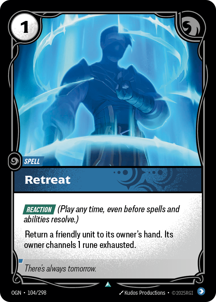 Retreat OGN-104/298 Normal Riftbound card