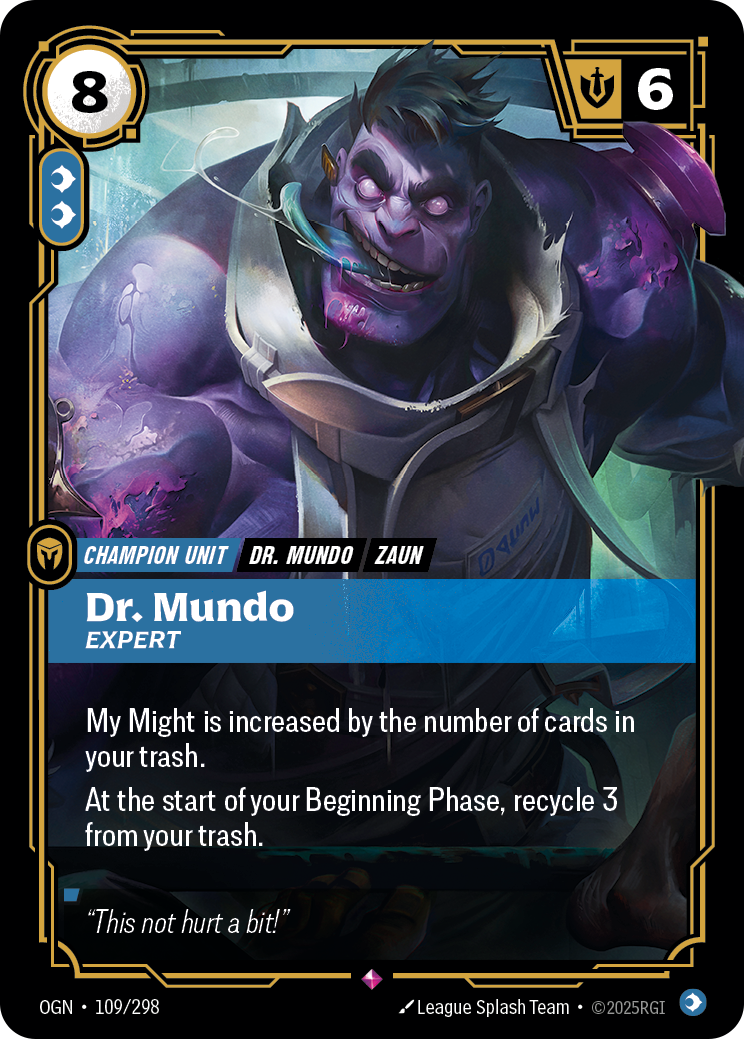 Dr. Mundo, Expert Riftbound card