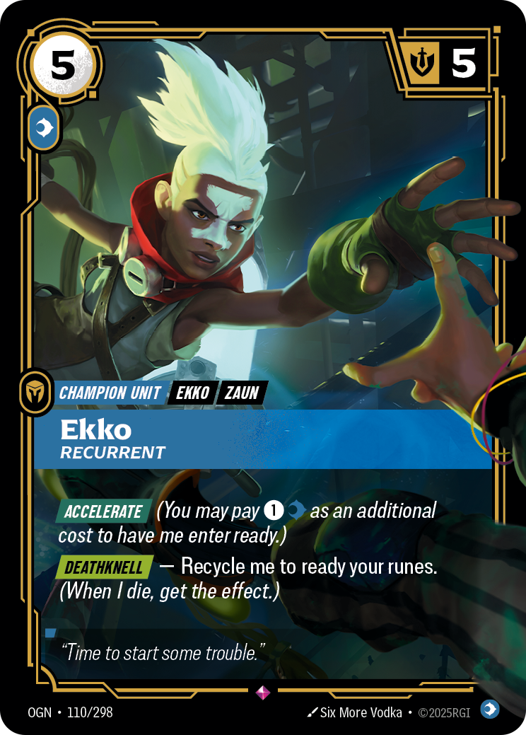 Ekko, Recurrent Riftbound card