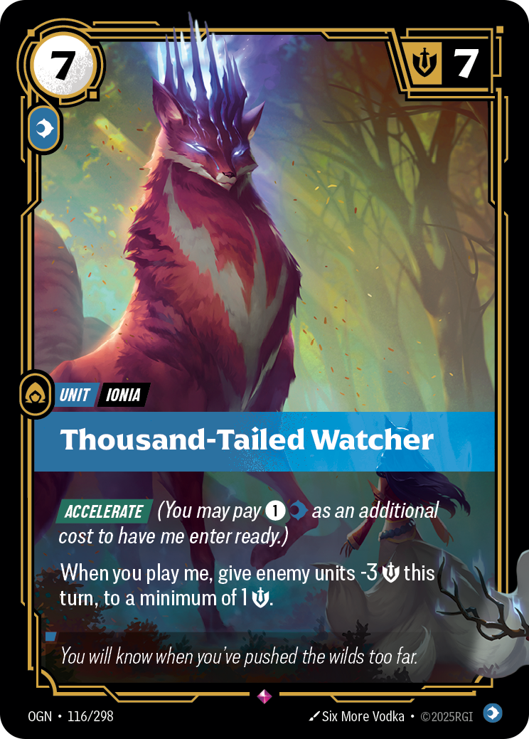 Thousand-Tailed Watcher Riftbound card