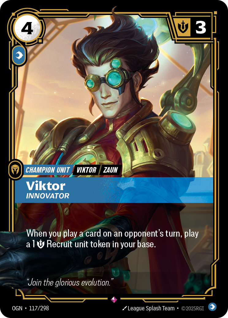 Viktor, Innovator OGN-117/298 Normal Riftbound card