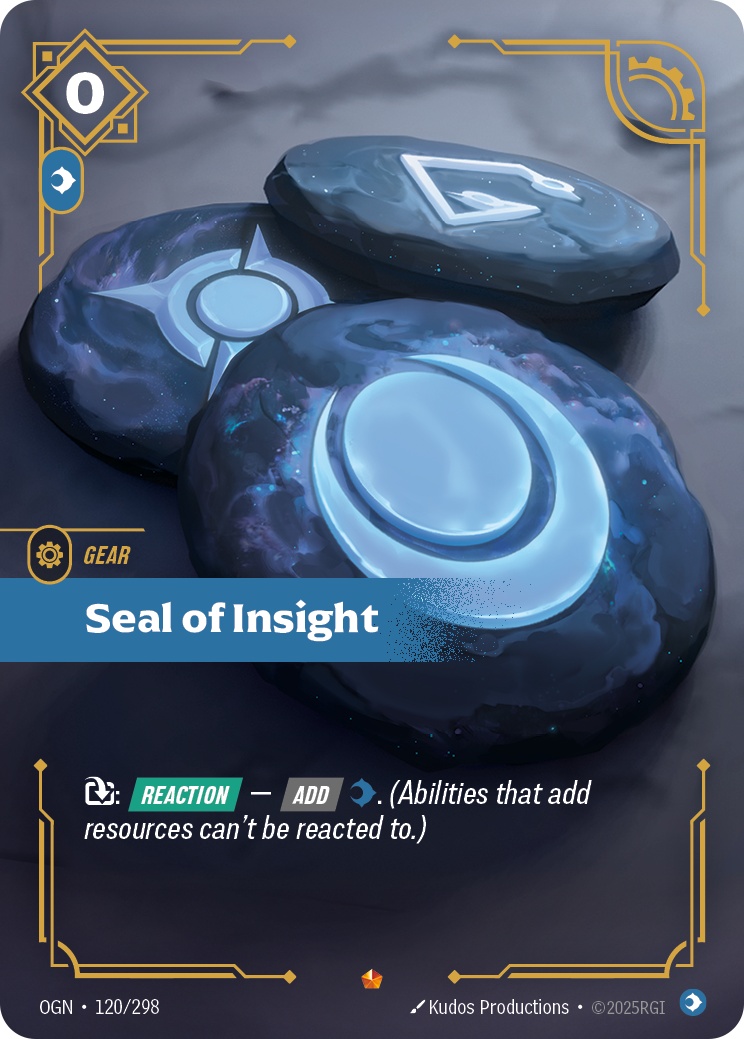 Seal of Insight OGN-120/298 Normal Riftbound card