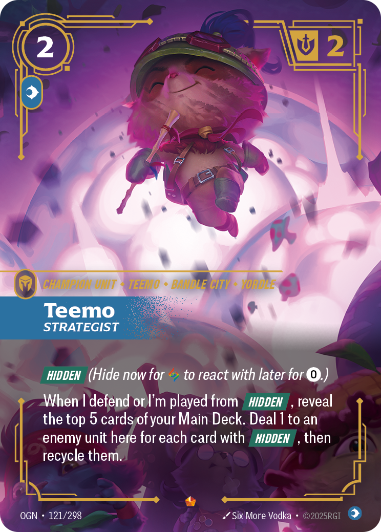 Teemo, Strategist OGN-121/298 Normal Riftbound card