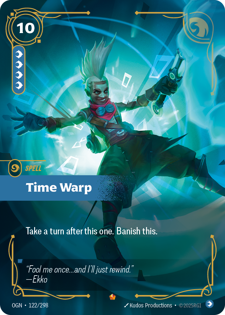 Time Warp OGN-122/298 Normal Riftbound card