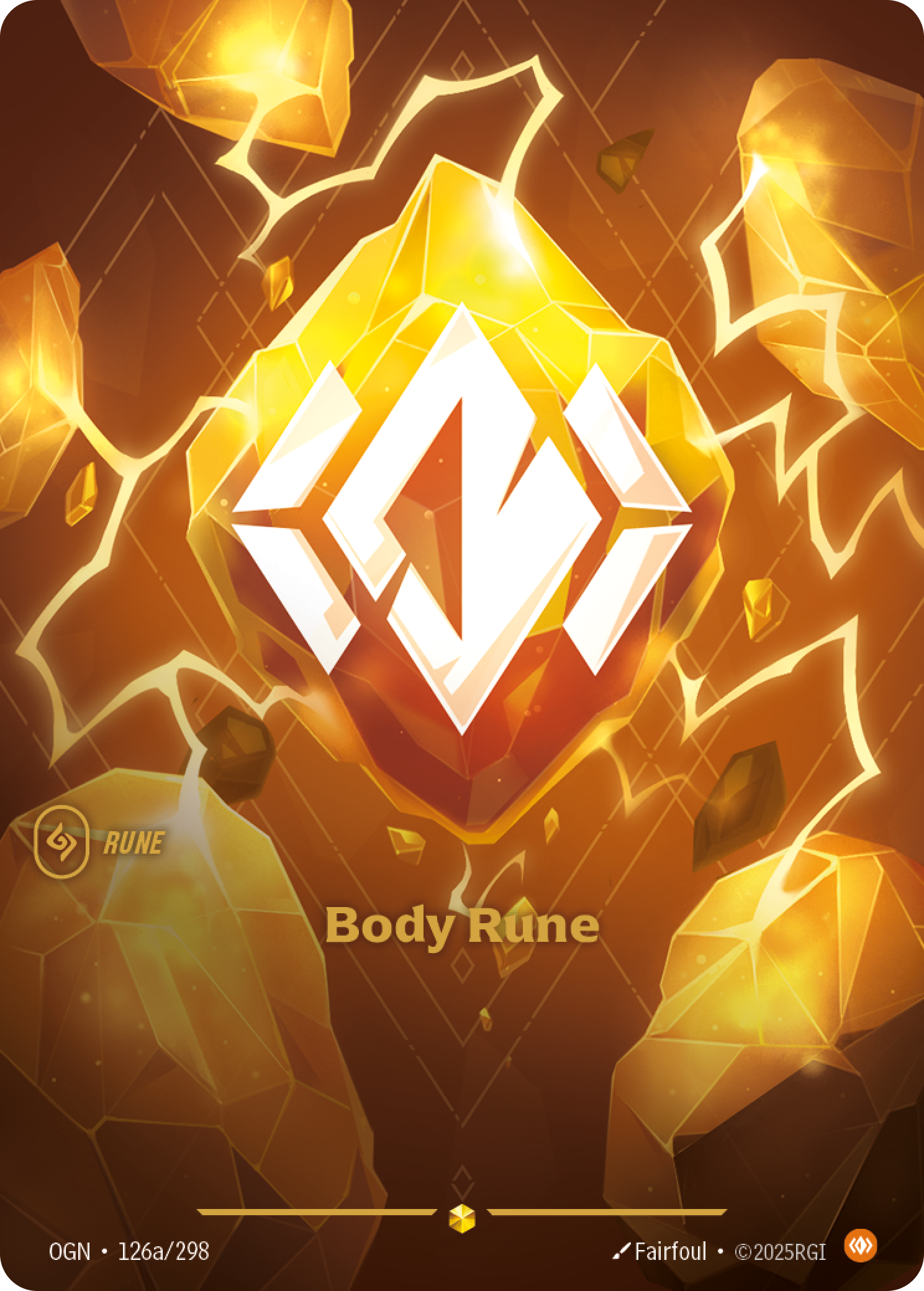 Body Rune OGN-126a/298 Alternate Art Riftbound card