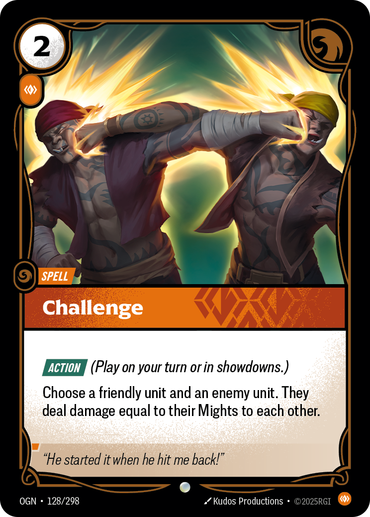 Challenge OGN-128/298 Normal Riftbound card