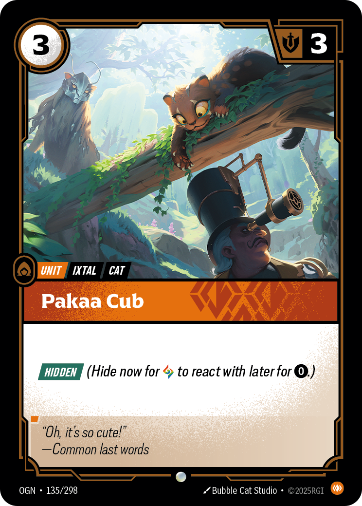 Pakaa Cub OGN-135/298 Normal Riftbound card