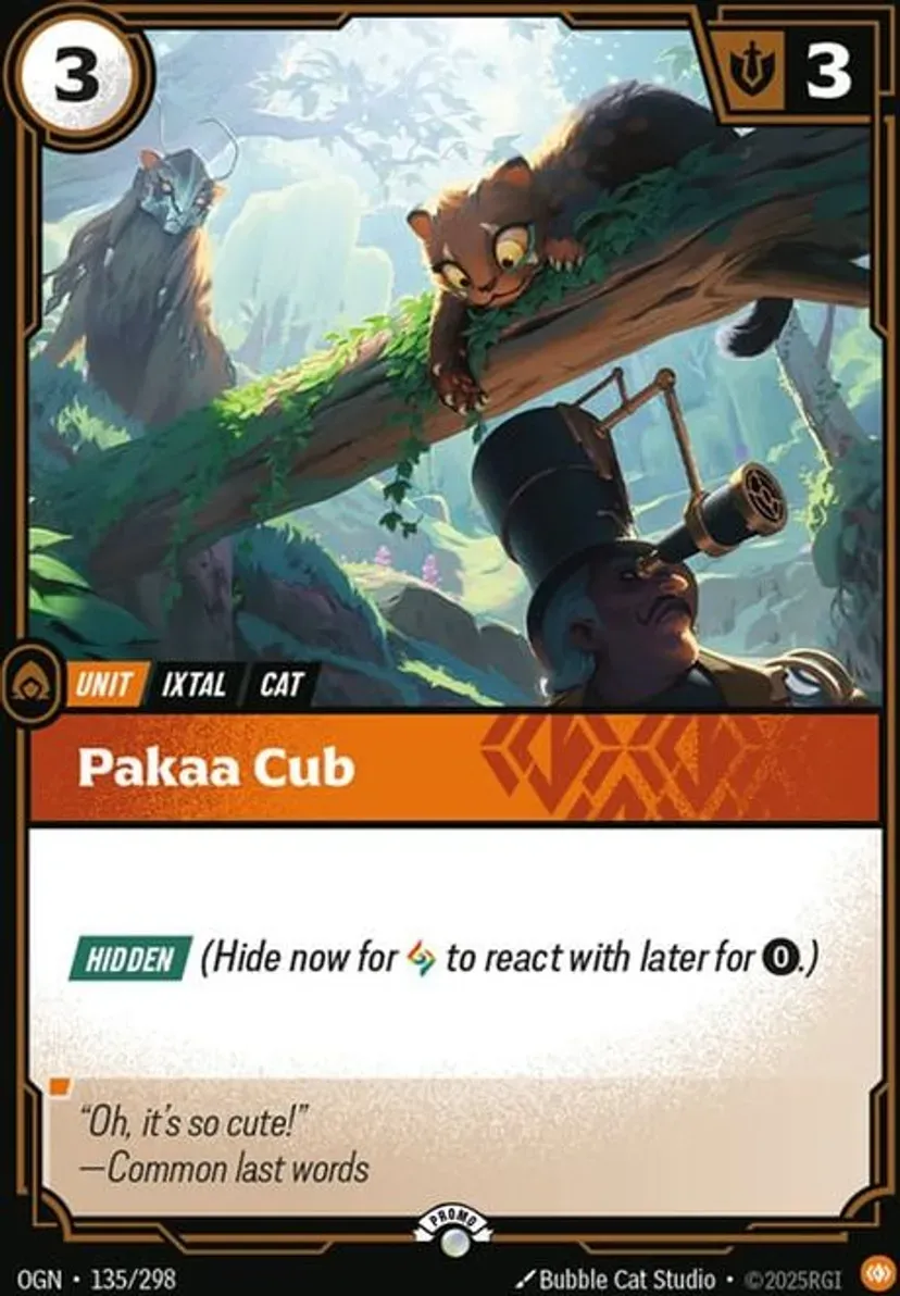 Pakaa Cub OGN-135-p-NN Foil Riftbound card
