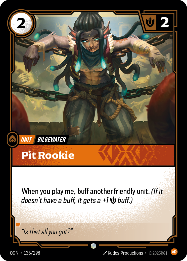 Pit Rookie OGN-136/298 Normal Riftbound card