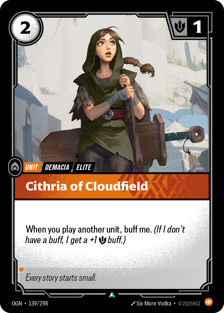 Cithria of Cloudfield OGN-139/298 Normal Riftbound card