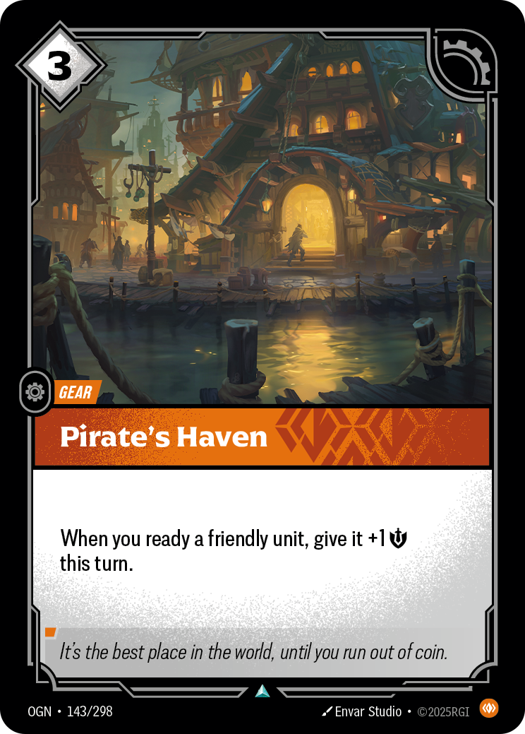 Pirate's Haven OGN-143/298 Normal Riftbound card