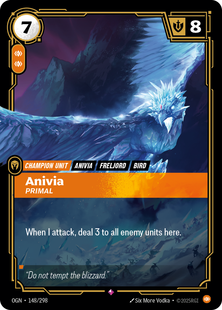 Anivia, Primal OGN-148/298 Normal Riftbound card