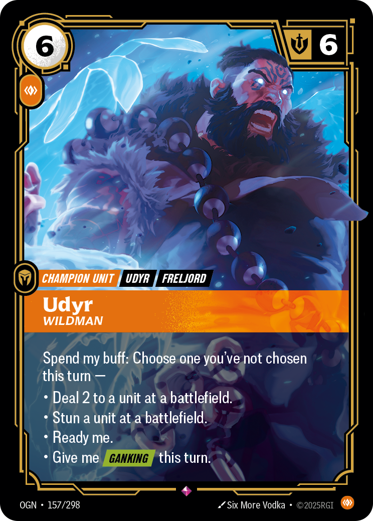 Udyr, Wildman OGN-157/298 Normal Riftbound card