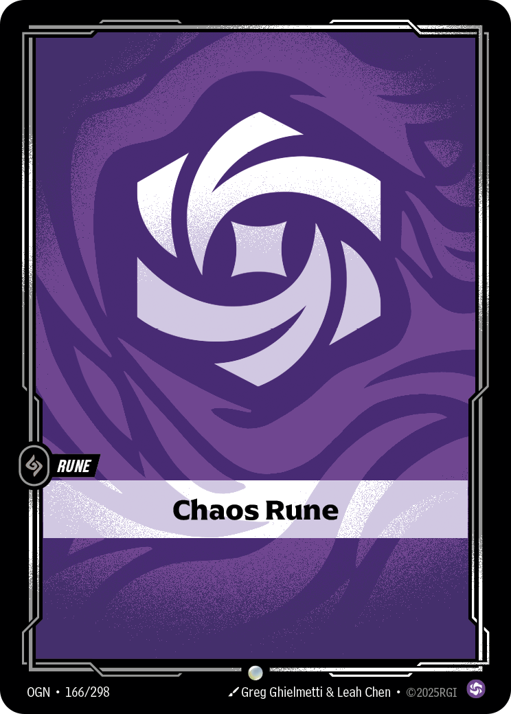 Chaos Rune OGN-166/298 Normal Riftbound card