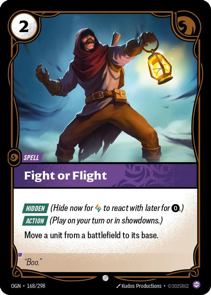 Fight or Flight OGN-168/298 Normal Riftbound card
